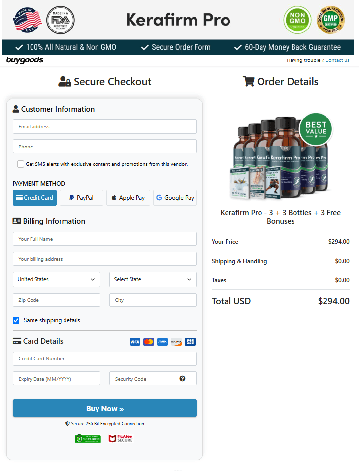 kerafirm-pro-secure-checkout-page